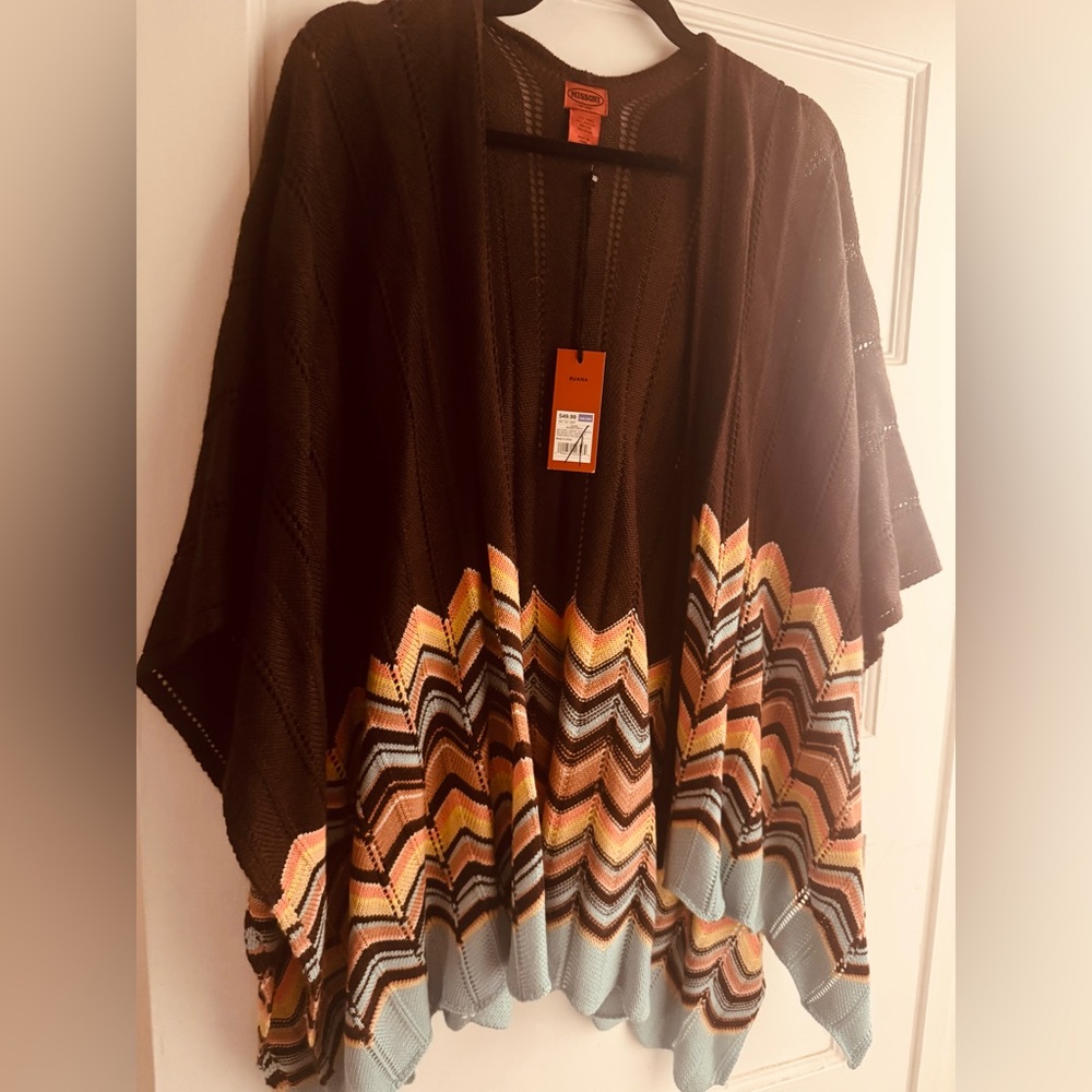 Missoni for target  Brown Knit shawl with tags